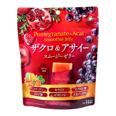 Unimat Riken Smoothie Jelly Pomegranate & Acai 140g [Parallel Import]