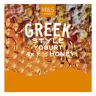 M&S Food Greek Style Yogurt with Honey 4 x 140g 29482856