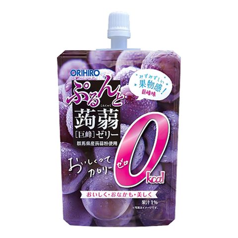 Orihiro 0卡路里 巨峰提子味蒟蒻啫喱飲品 130克 [平行進口]