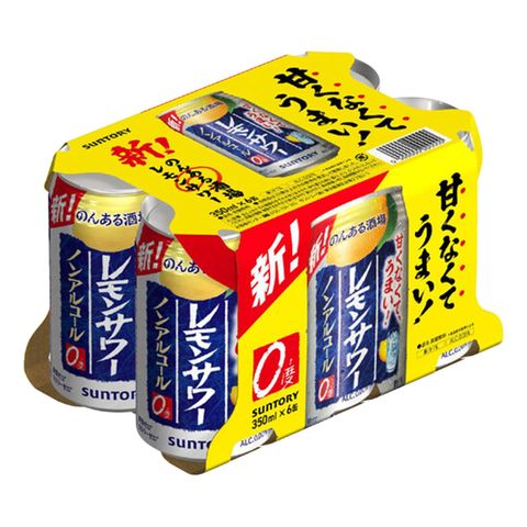 Suntory Nonaru Sakaba Lemon Sour Alc. 0% 6 x 350ml [Parallel Import]