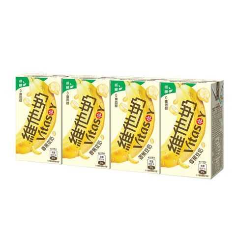 維他奶 Q 版低糖香蕉豆奶 4 x 125毫升