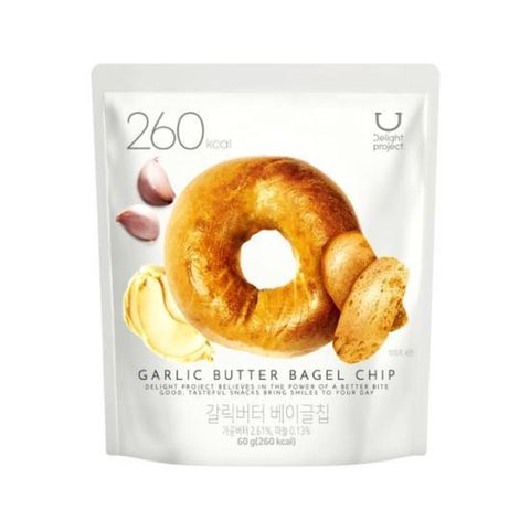 Delight Project Garlic Butter Bagel Chips 60g [Parallel Import]