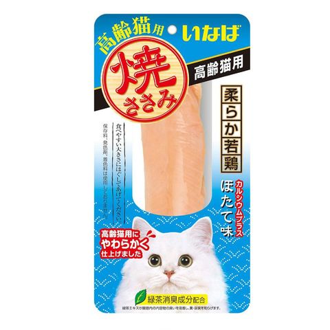 Ciao Inaba Grilled Chicken Fillet with Scallop Flavor for Senior Cats 1 Piece