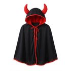 Comfort Home Halloween Horned Hood Cloak - Black 1 Piece