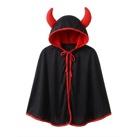 Comfort Home Halloween Horned Hood Cloak - Black 1 Piece