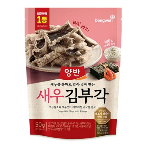 Dongwon Crispy Seaweed Chips with Shrimp 50g