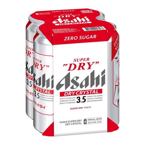 朝日 超爽 3.5% 啤酒巨罐裝 4 x 500毫升 (新舊包裝隨機發貨)