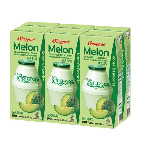 Binggrae Korea Melon Milk 200ml x 6