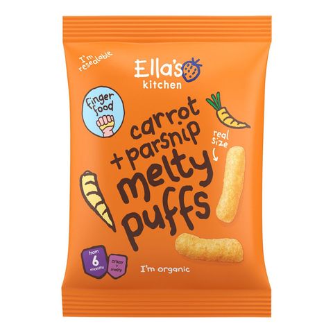 Ella's Kitchen Organic Carrot Parsnip Melty Puffs 20g