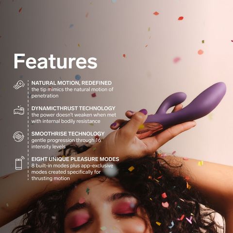 Lelo Ina Thrust Dual-action Vibrator Black 1 Piece