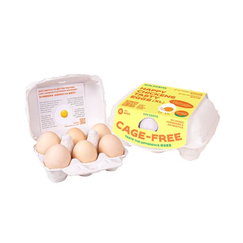 Kin Cage Free Eggs 6 Pieces (The new and old packaging will be shipped out randomly)