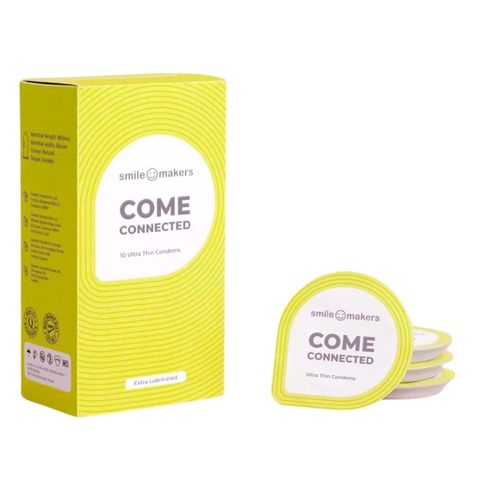 Smile Makers Ultra-thin and Moisturizing Condoms (Specially Designed for Women) 10 Pieces (The new and old packaging will be shipped out randomly)