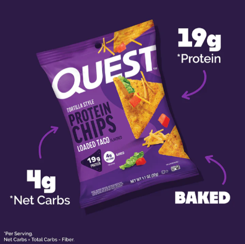 Quest 蛋白脆片 墨西哥肉卷味 32克 (新舊包裝隨機發貨)