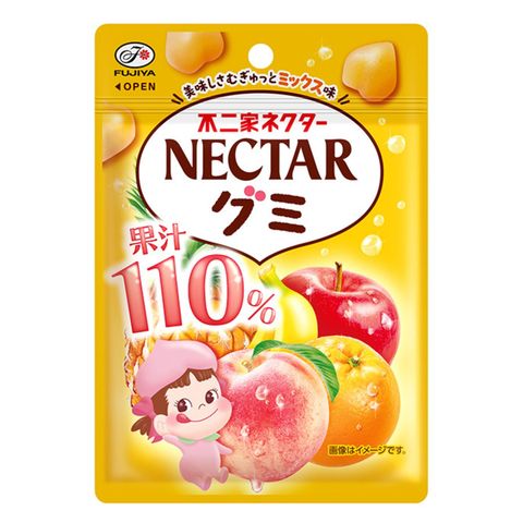 Fujiya Nectar Gummy Mixed Fruits Flavor 54g [Parallel Import]
