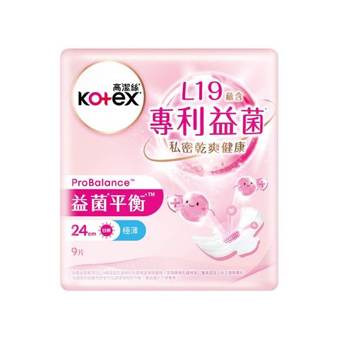 Kotex Probalance Pad 24cm 9 Pieces