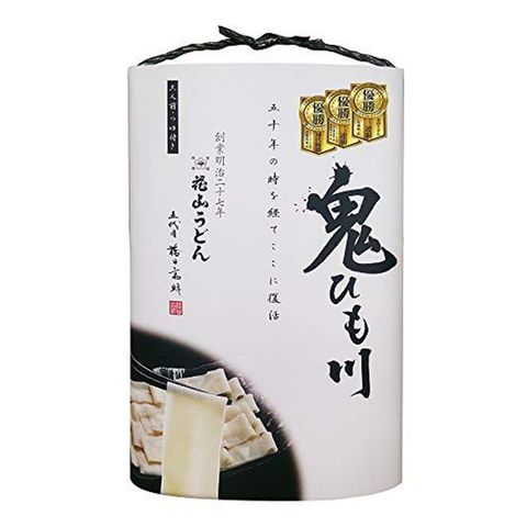 Hanayama Udon Oni Himokawa Udon (3 Servings with Signature Soup) 480g [Parallel Import]