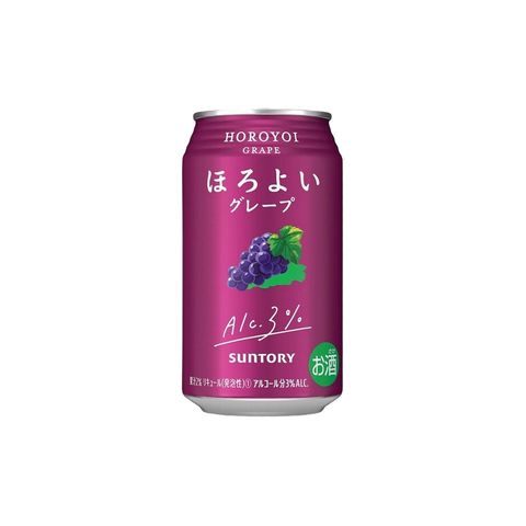 Suntory Horoyoi Chu-Hai (Grape) Alc. 3% 350ml [Parallel Import] (The new and old packaging will be shipped out randomly)