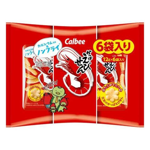 卡樂b 蝦條 6 x 12克 [平行進口]