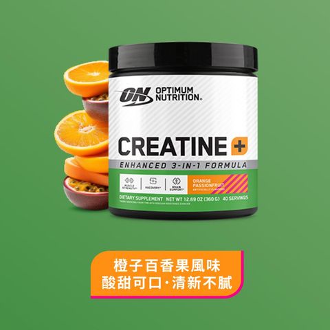 Optimum Nutrition Creatine+ Powder Orange Passionfruit 360g