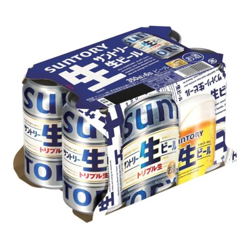 Suntory Draft Canned Beer 350ml x6[Parallel Import]