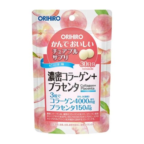 Orihiro Chewable Supplement Rich Collagen + Placenta 45g [Parallel Import]
