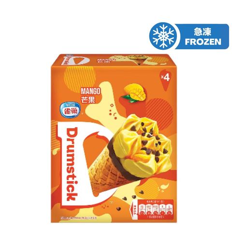 Nestle Drumstick Mango Flavour Cone 4 x 115ml (The new and old packaging will be shipped out randomly)