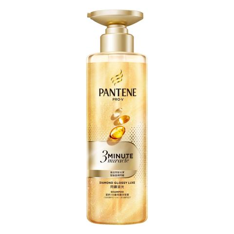 Pantene 3 Minute Miracle Diamond Glossy Luxe Shampoo 470g