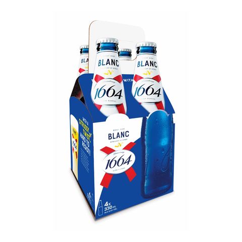 Kronenbourg 1664 Blanc Wheat Beer (Bottle) 330ml x4