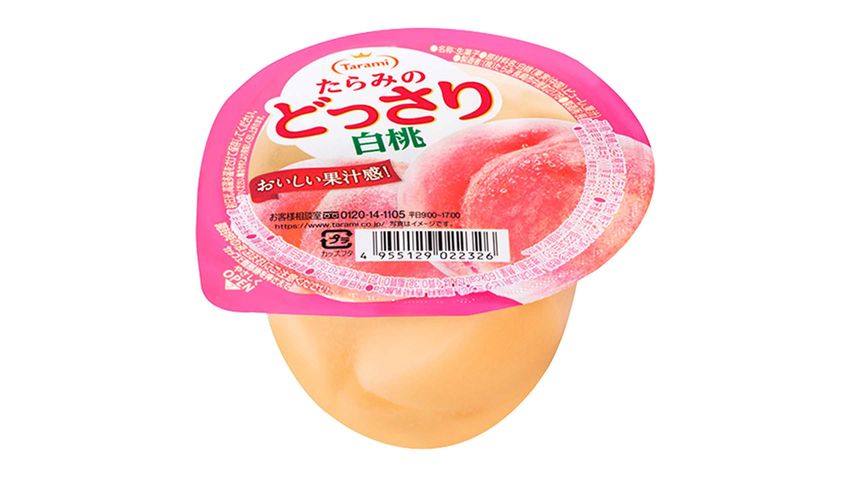 Tarami White Peach Flavored Jelly 230g [Parallel Import]