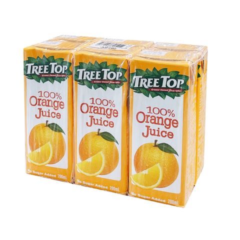 Tree Top 100% Orange Juice 6 x 200ml