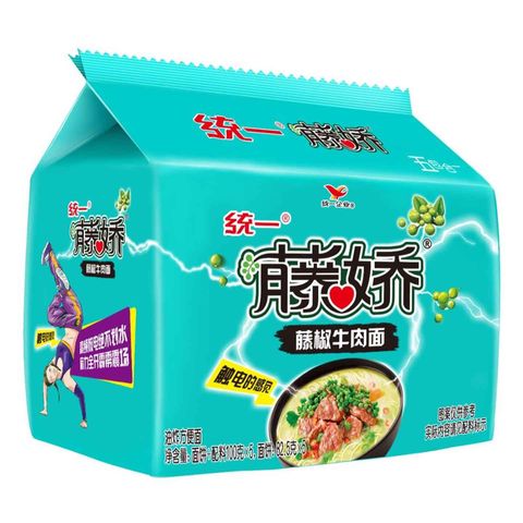 Uni-President Green Pepper Beef Noodle 5 x 100g