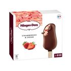 Haagen-dazs Strawberries Bars 3 Pieces