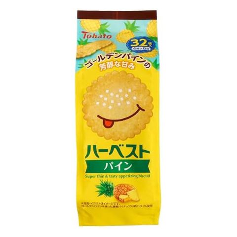 Tohato Harvest Biscuit Pineapple Flavor 88g [Parallel Import]