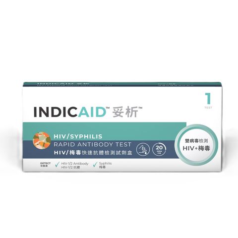 Indicaid HIV / Syphilis Rapid Antibody Test 1 Piece