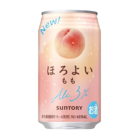 Suntory Horoyoi Chu-Hai (Peach) Alc. 3% 350ml [Parallel Import] (The new and old packaging will be shipped out randomly)