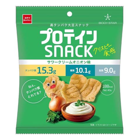 Oyatsu Sour Cream Onion Flavor Protein Snacks 40g [Parallel Import]