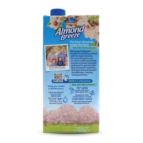 Blue Diamond Almond Breeze Unsweetened (Vanilla) 946ml