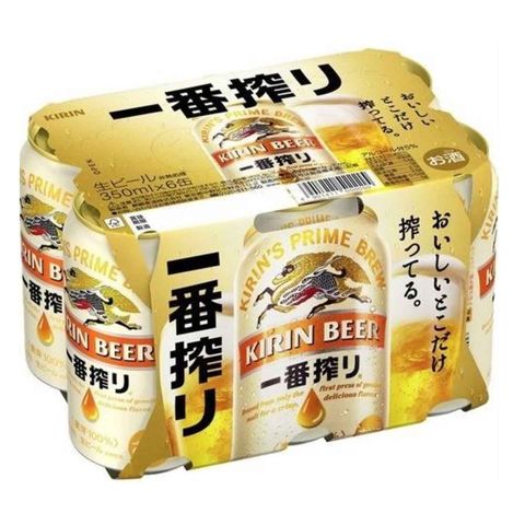 Kirin (JP ver) Ichiban Shibori Draft Canned Beer 350ml x6[Parallel Import]