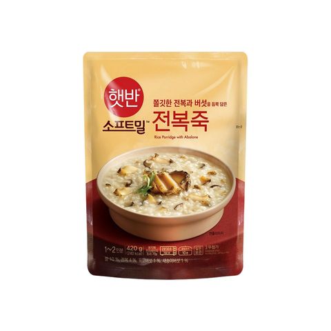 CJ bibigo Abalone Porridge 420g (The new and old packaging will be shipped out randomly) [Parallel Import]