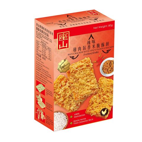 Chao Sua Rice Cracker with Spicy Flossy Chicken (Box) 80g