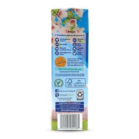 Blue Diamond Almond Breeze Unsweetened (Vanilla) 946ml