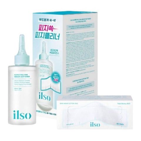 Ilso (Super Melting Sebum Softener 150g + 1/3 Saving Cotton Pad 40 Pieces) 1 Set [Parallel Import]