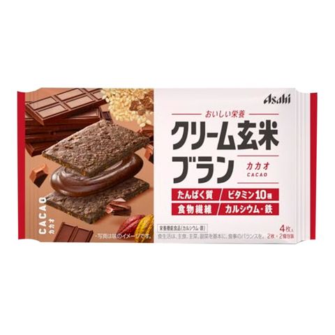 Asahi Cream Genmai Bran Cacao (Nutritional Functional Food) 72g [Parallel Import]