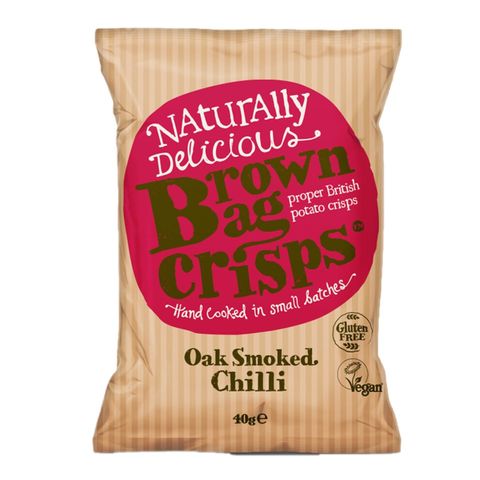 Brown Bag Crisps Oak Smoked Chilli 40g