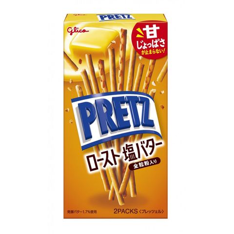 Glico Pretz Roasted Salt Butter Biscuit Stick 57g [Parallel Import]