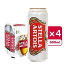 Stella Artois King Can Beer 500ml x4