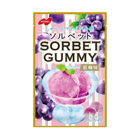 諾貝爾 巨峰  提子味雪葩軟糖 50克 [平行進口]