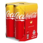 Coca-cola Lemon Flavoured Sparkling Beverage 4 x 330ml