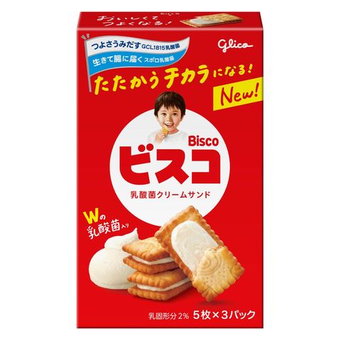 固力果 乳酸菌忌廉夾心餅 64.5克 [平行進口]