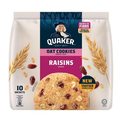 Quaker Oat Cookies Raisins 250g